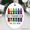 Best Teacher Ever Ornament, School Theme Appreciation Christmas Gift and Tree Decor